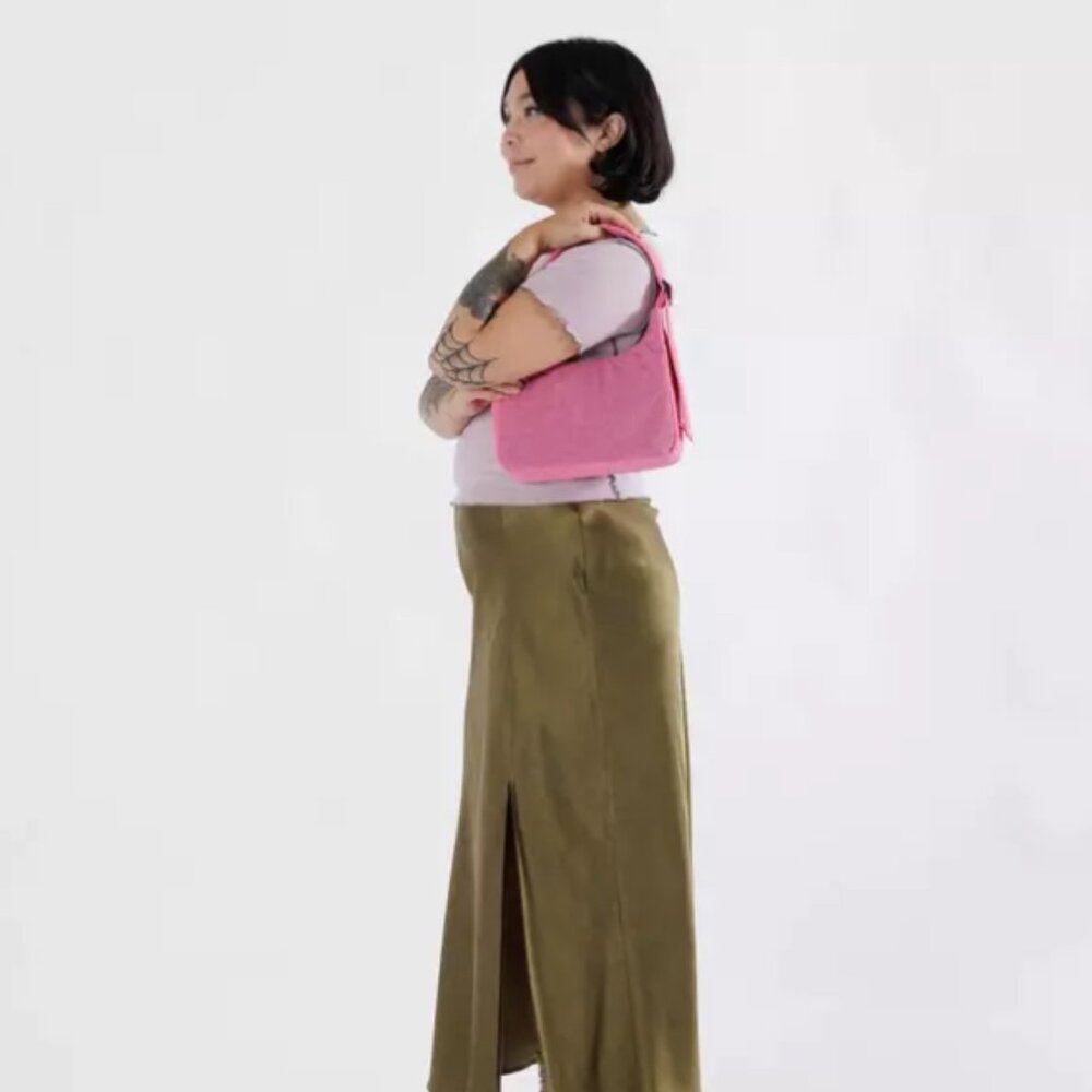 Baggu Mini Nylon Shoulder Bag - Azalea Pink